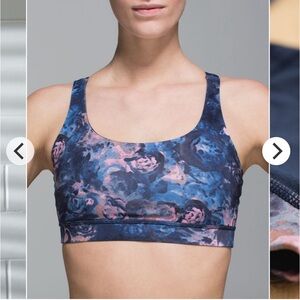 Lulu lemon Lululemon Energy Bra
Moody Mirage Bark Berry Deep Navy size 10